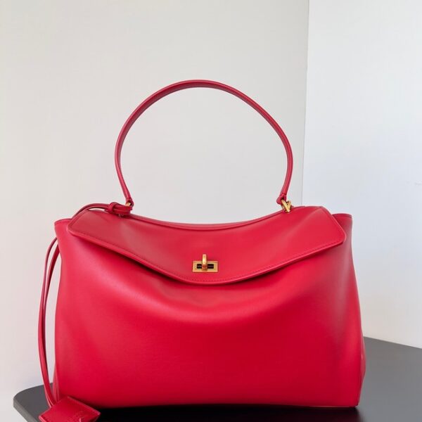 Balenciaga Rodeo Handbag smooth calfskin 795457 red