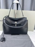 Balenciaga Rodeo Medium Handbag in black smooth calfskin 9027 aged-silver hardware - Image 2
