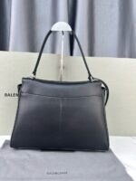 Balenciaga Rodeo Medium Handbag in black smooth calfskin 9027 aged-silver hardware - Image 4