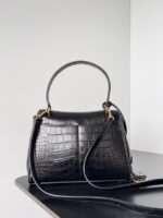 Balenciaga Rodeo Handbag crocodile skin 795457 black&gold - Image 2