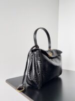 Balenciaga Rodeo Handbag crocodile skin 795457 black&gold - Image 3