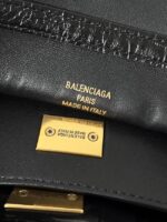 Balenciaga Rodeo Handbag crocodile skin 795457 black&gold - Image 4