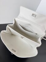 Balenciaga Rodeo Handbag crocodile skin 795457 white&Silver - Image 4