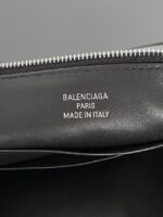 Balenciaga Rodeo Mini Handbag smooth calfskin 795455 black&Silver - Image 3