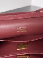 Balenciaga Rodeo Mini Handbag smooth calfskin 795456 Burgundy - Image 4