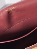 Balenciaga Rodeo Mini Handbag smooth calfskin 795456 Burgundy - Image 5