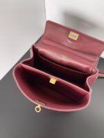 Balenciaga Rodeo Mini Handbag smooth calfskin 795456 Burgundy - Image 6