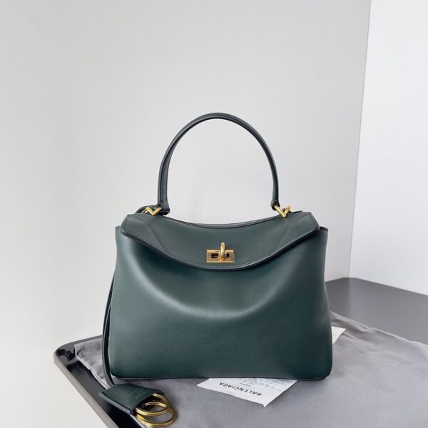 Balenciaga Rodeo Mini Handbag smooth calfskin 795456 lake green