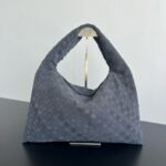 Bottega Veneta Hop calf leather Suede 796262 gray