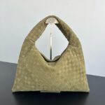 Bottega Veneta Hop calf leather Suede 796262 light green