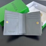 Bottega Veneta Intrecciato Small Bi-Fold Wallet 742330 gray - Image 4