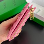 Bottega Veneta Intrecciato Small Bi-Fold Wallet 742330 rose - Image 4