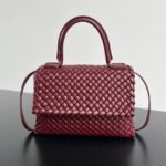 Bottega Veneta Patti Shoulder Bag 776783 Cherry