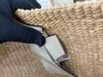 CHLOE Woven Raffia Slit Mini Tote Bag 11265 white - Image 6