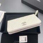 Chanel Classic Zipped Wallet 3726 Cream - Image 4