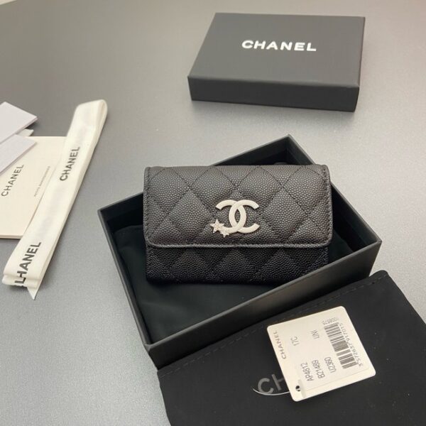 Chanel Flap Card Holder AP4812 black