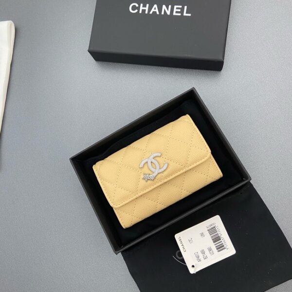 Chanel Flap Card Holder AP4812 yellow