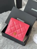 Chanel Leather Wallet A84058 rose