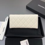Chanel Long Flap Wallet AP3724 Cream - Image 2