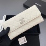 Chanel Long Flap Wallet AP3724 Cream - Image 4