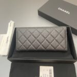 Chanel Long Flap Wallet AP3724 black - Image 2