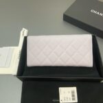 Chanel Long Flap Wallet AP3724 light gray - Image 2