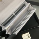 Chanel Long Flap Wallet AP3724 light gray - Image 4