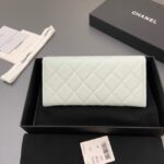 Chanel Long Flap Wallet AP3724 light blue - Image 2