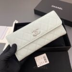 Chanel Long Flap Wallet AP3724 light blue - Image 4