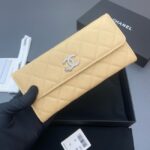 Chanel Long Flap Wallet AP3724 yellow - Image 4