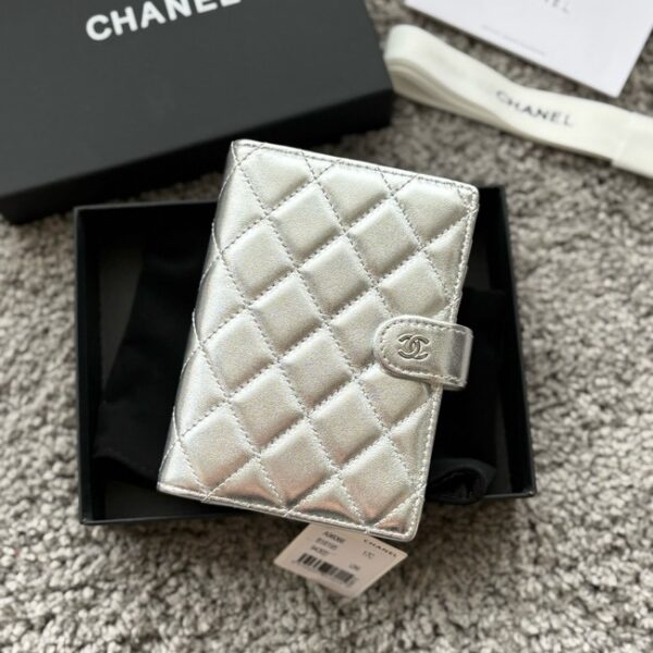 Chanel Passport Holder 96066 Silver