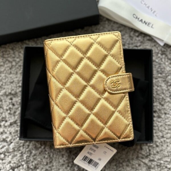 Chanel Passport Holder Lambskin 96066 gold