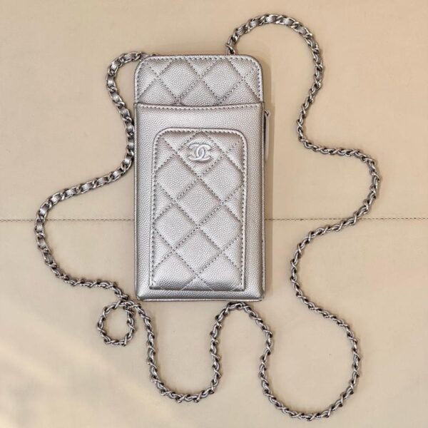 Chanel Phone case 0990 Sliver