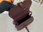 Chloe Grained Calfskin MARCIE saddle bag 31054 burgundy - Image 4