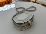 Chloe Grained Calfskin MARCIE saddle bag 31054 light gray - Image 4