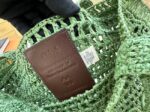 Chloe SUMMER straw and leather tote bag 0824P green - Image 5