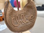 Chloe SUMMER straw and leather tote bag 1668 Apricot - Image 3
