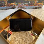 Dolce & Gabbana Patent leather Shoulder Bag DG9113 Black - Image 2