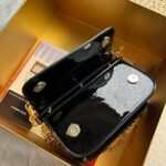 Dolce & Gabbana Patent leather Shoulder Bag DG9113 Black - Image 4