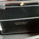 Dolce & Gabbana Patent leather Shoulder Bag DG9113 Black - Image 6