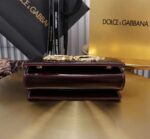 Dolce & Gabbana Patent leather Shoulder Bag G6504 Burgundy - Image 4
