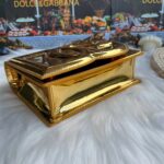 Dolce & Gabbana Patent leather Shoulder Bag G6551 gold - Image 2