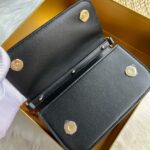 Dolce & Gabbana Sheepskin leather Shoulder Bag DG9113 Black - Image 4