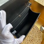 Dolce & Gabbana Sheepskin leather Shoulder Bag DG9113 Black - Image 5