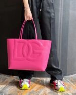 Dolce & Gabbana leather Shoulder Bag G6500 rose - Image 4