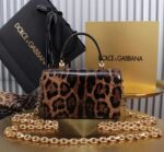 Dolce & Gabbana Patent leather Shoulder Bag G6504 black&brown - Image 5