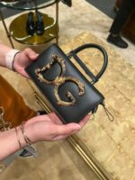 Dolce & Gabbana leather Shoulder Bag G6504 black - Image 2