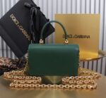 Dolce & Gabbana leather Shoulder Bag G6504 green - Image 4