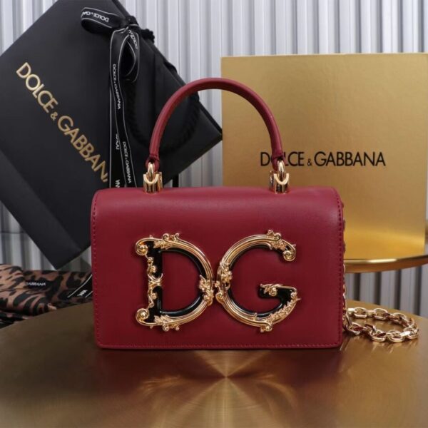 Dolce & Gabbana leather Shoulder Bag G6504 red