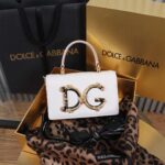 Dolce & Gabbana leather Shoulder Bag G6504 white - Image 2